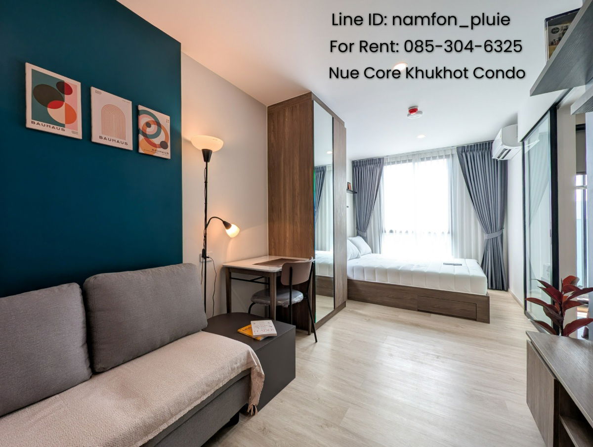 picture Condo for rent 🔥 Ready to move in around December 15, 2025 🔥 Nue Core Khukhot — fully furnished with brand-new furniture and appliances. - 1/16