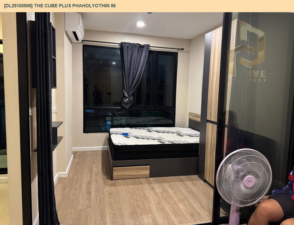 picture DL25100506 Condo for rent, The Cube Plus Phaholyothin 56 near BTS Yaek Kor Por Aor, ready to move in, call urgently 0638692663 LineID @162cjixi - 3/11