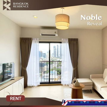  Beautiful unit, fully furnished, open view 💫 @Noble Reveal 🚇 Near Thong Lo BTS 