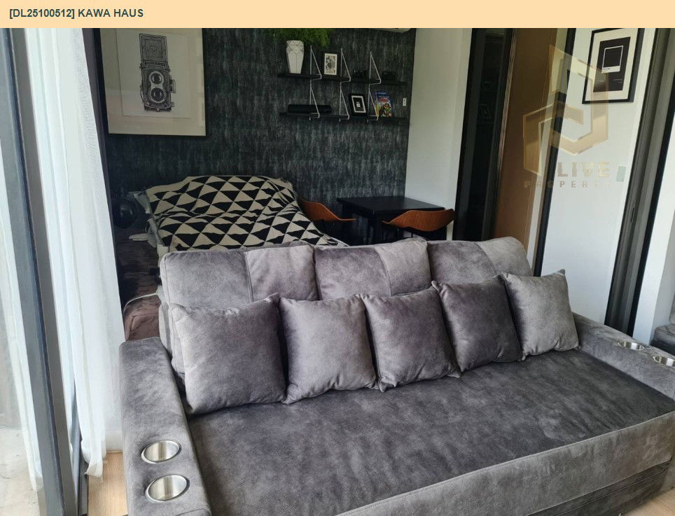 รูป DL25100512 ให้เช่าคอนโด คาวะ เฮาส์ (KAWA HAUS) ใกล้ BTS อ่อนนุช พร้อมเข้าอยู่ โทรด่วน 0616298946 LineID @523dslwi - รูปที่ 2/9