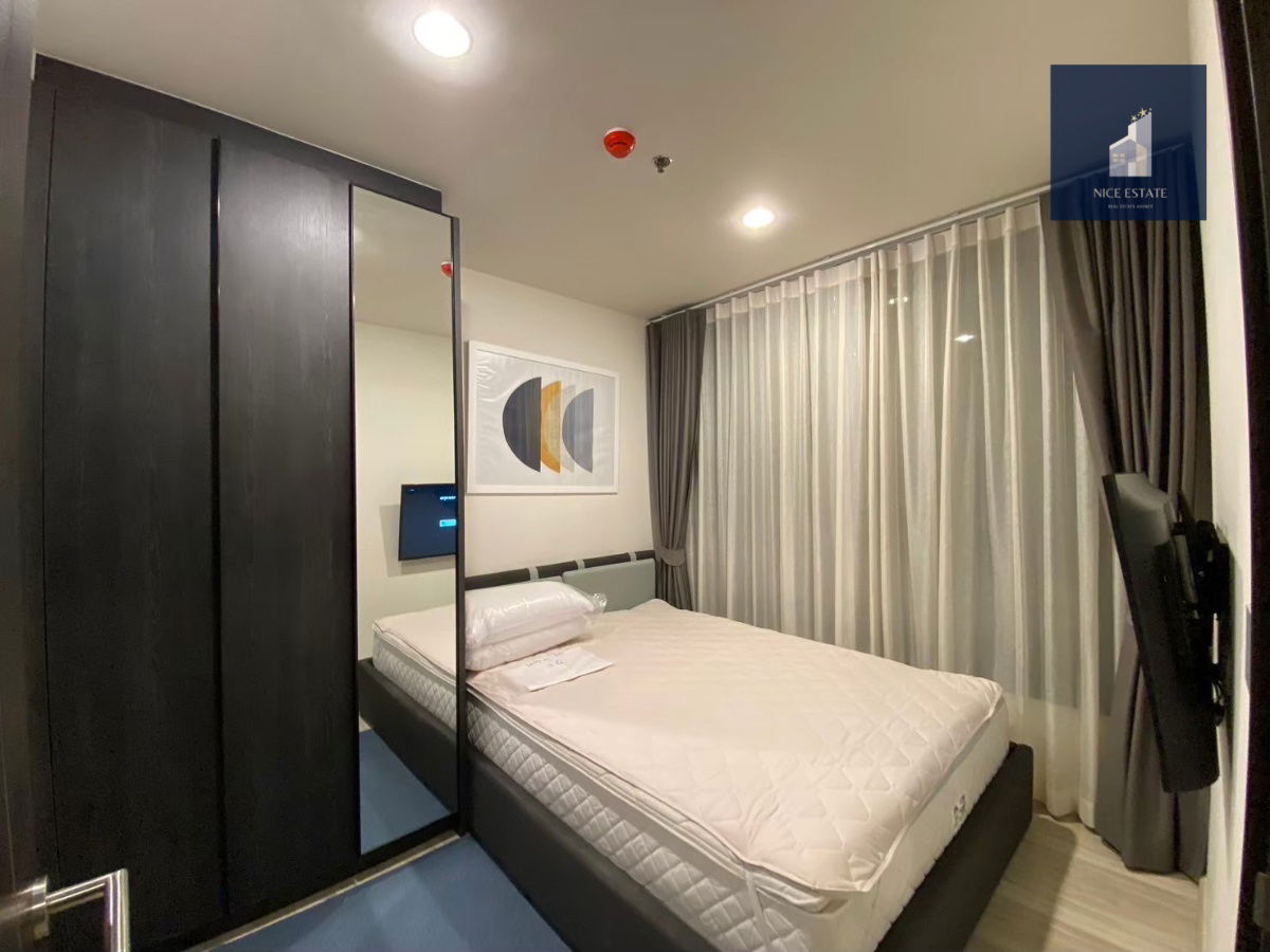 picture ✨Rare Unit✨XT Huaikhwang 📍75m. MRT Huaikhwang 1bed 1bath 1living 1workingroom corner unit 2side windows garden view - 5/9