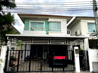 บ้านแฝด ม.สวนดุสิต : บ้านแฝดสองชั้น โครงการชวนชื่น พระราม7 – สิรินธร ทำเลบางกรวย  การไฟฟ้า