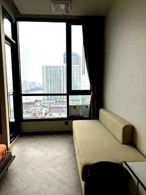 เช่าคอนโด โรบินสัน บางรัก : ให้เช่าคอนโด แชปเตอร์ เจริญนคร-ริเวอร์ไซด์ อาคาร B ชั้น 18 สตูดิโอ ขนาด 25 ตรม ใกล้ BTS กรุงธนบุรี