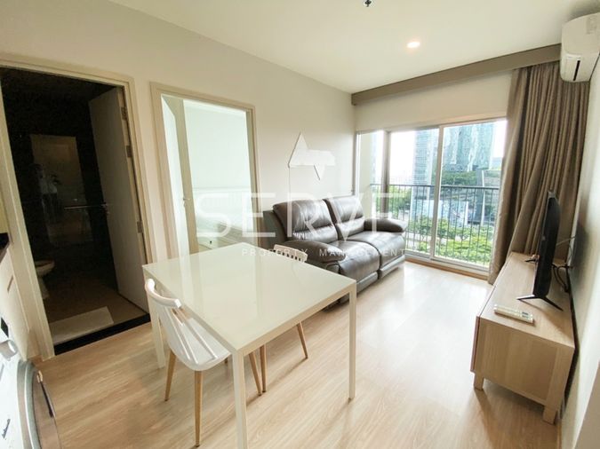 🔥ราคาสุดคุ้ม!! 2นอน ห้องกว้าง เฟอร์จัดเต็มมาก แต่งสวย พร้อมอยู่ บนทำเลดีๆ ติด MRT ศูนย์วัฒนธรรม 80 ม. @  Noble Revolve Ratchada 2