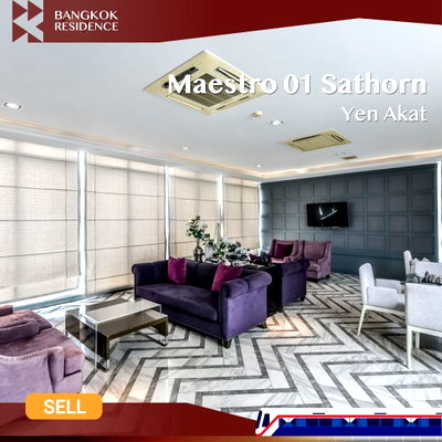 Condos for sale : ⚡Unbeatable Price! Fully Furnished Unit, Maestro 01 Sathorn - Yen Akat near MRT Lumphini