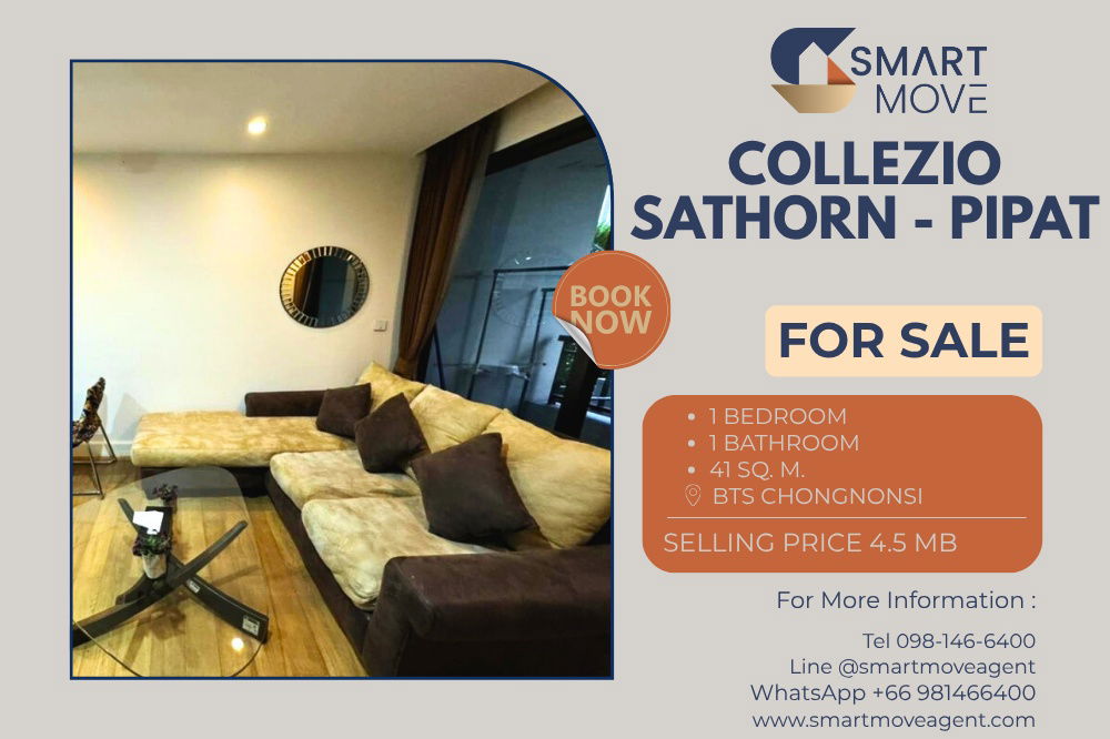 picture 🔥 Sale with tenant !! high floor 24++, city view!! 🔥 Code C20251000034...Collezio Sathorn - Pipat, 1 bedroom, 1 bathroom, furnished, Special Deal!! - 1/7