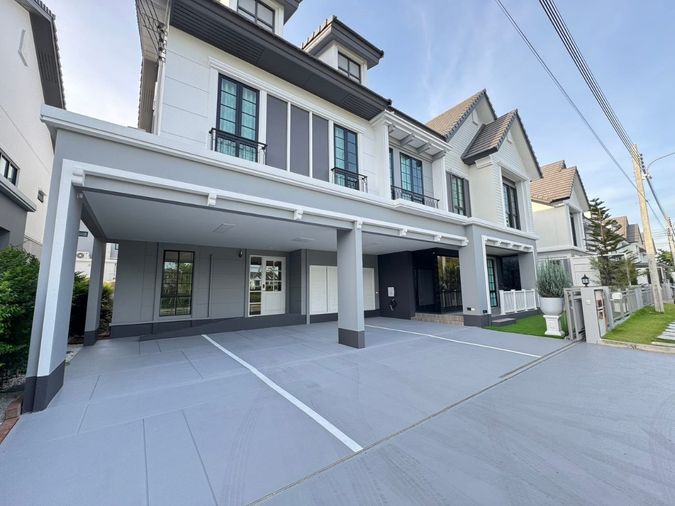 MI0175 บ้านใหม่หลังใหญ่ที่สุดในโครงการ วิวทะเลสาบ พร้อมสระว่ายน้ำส่วนตัว หมู่บ้านบุราสิริ ปัญญาอินทรา