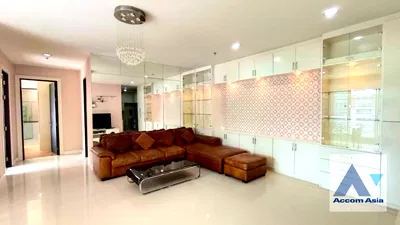 คอนโดให้เช่า : 🔼🔽 AccomA 📩  3 BR Condominium @Baan Klang Krung Siam-Pathumwan (AA33968)