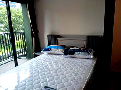 คอนโดให้เช่า : มีเครื่องซักผ้า คอนโด THE LINE VIBE พหลโยธิน ชั้น 3 วิวสวน แบบ 1 ห้องนอน 32 ตรม. ของครบ เพียง 18,000 บาท