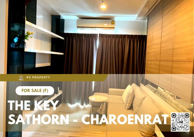 Condos for sale : Urgent sale 🔥 The Key Sathorn - Charoenrat 🔥 2 bedrooms, 2 bathrooms, fully furnished and equipped with appliances.