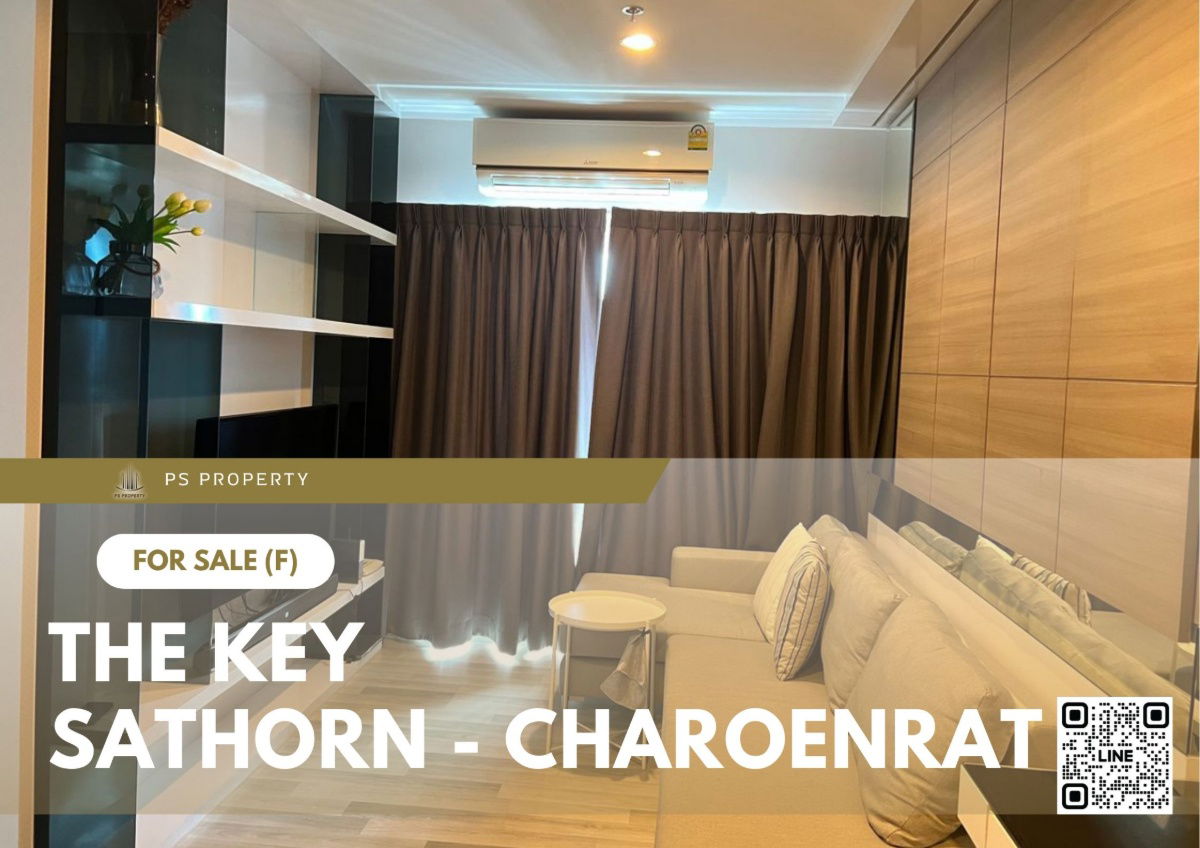 picture Urgent sale 🔥 The Key Sathorn - Charoenrat 🔥 2 bedrooms, 2 bathrooms, fully furnished and equipped with appliances. - 1/8