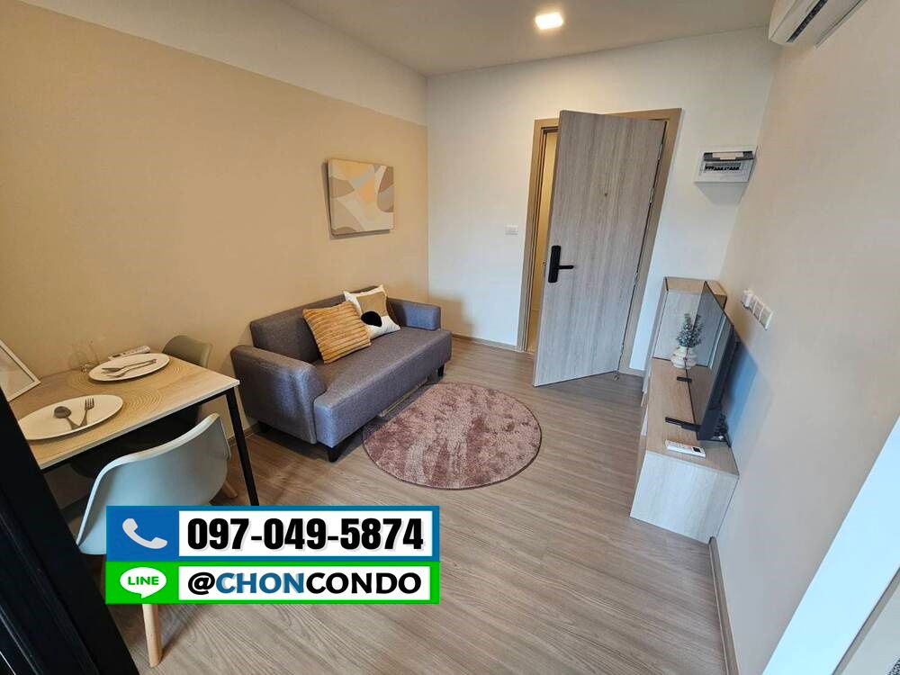 รูป DCondo Sense  -----ตึกA ชั้น2-----ห้องใหม่แอร์2ตัว + ตกแต่งสวย-----------Tel 097-049-5874 (Line: @choncondo มี@ด้วย) - รูปที่ 4/16