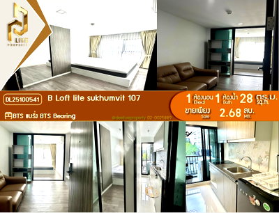 Condos for sale : DL25100541 Condominium for sale B Loft Lite Sukhumvit 107 (B Loft lite sukhumvit 107) ready to move in. Call 0638692663 LineID@655ebbvc