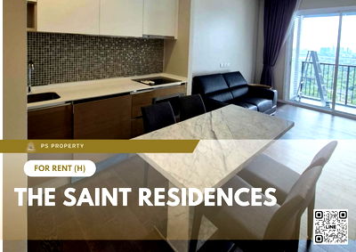 Condos for rent : For rent 📍 The Saint Residences 📍 2 bedrooms, 2 bathrooms, fully furnished and equipped, near BTS Ha Yaek Lat Phrao
