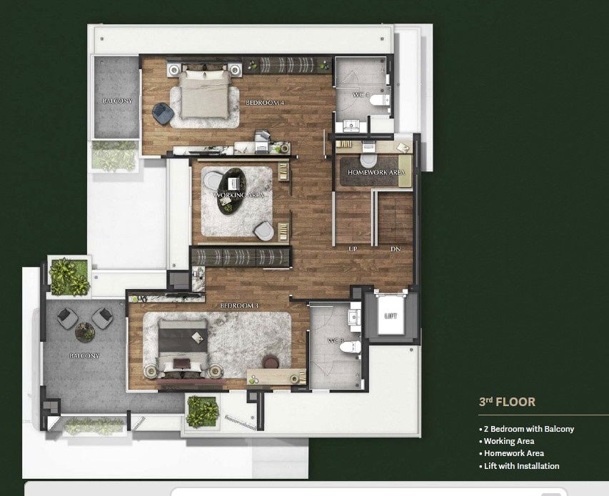 picture LTH13389 – House for Sale | The Gentry Cultivar Rama 9 | 440 sqm | 4 Beds 5 Baths | 31.9 MB - 4/4