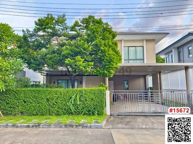 Single house for rent, The City Village, Ramintra, beautiful house, fully furnished, ready to move in immediately.