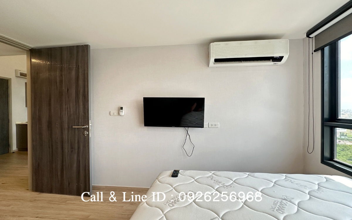 picture For rent 🏠 The Rich Rama 9 Condo 🏠  Duplex 2 bedrooms, 1 bathroom 🚆 Ready to move in, near Airport Rail Link Hua Mak Station - 12/39