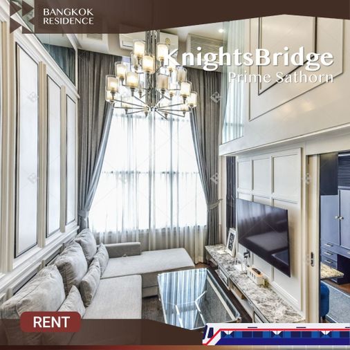 KnightsBridge Prime Sathorn 💖 ยูนิตพิเศษ แต่งสวยมาก เฟอร์ครบ&บิ้วด์อิน✨ ใกล้ BTS ช่องนนทรี