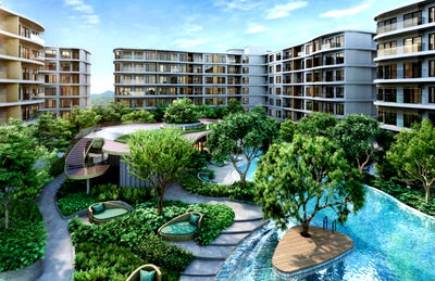 Condos for rent Phuket : Phyll Condo For rent — Next to central, Pool view 34sq.m 