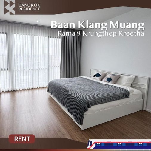  Baan Klang Muang Rama 9-Krungthep Kreetha 🌳 ทาวน์โฮม 3 ชั้น หน้าบ้านตรงข้ามสวน ร่มรื่น พร้อมอยู่ 