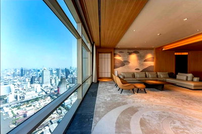 Condos for sale : ❖ Super Luxury ❖ 60+ floor, 399.33 sq.m. | 4 bedrooms 3 bathrooms | Near BTS Saphan Taksin 6 min, Asiatique The Riverfront 5 min