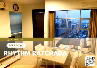 Condos for rent : For rent ✨ Rhythm Ratchada ✨ near MRT Ratchadaphisek, fully furnished and equipped with appliances