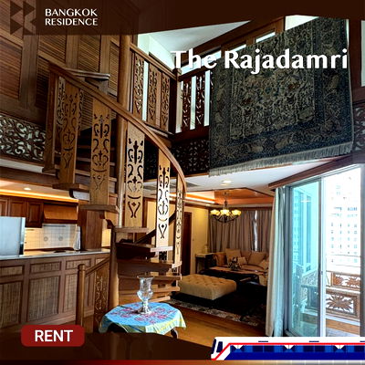 เช่าคอนโด รพ.เซนต์หลุยส์ : The Rajdamri, Luxury Classic Loft 💎 ใจกลางเมือง วิวสวนลุมพินีเต็มตา 🌳  