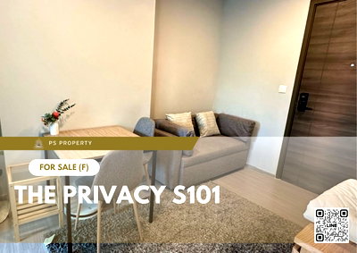 Condos for sale : Urgent sale 📍 THE PRIVACY S101 📍 Fully furnished and equipped, near Punnawithi BTS station.