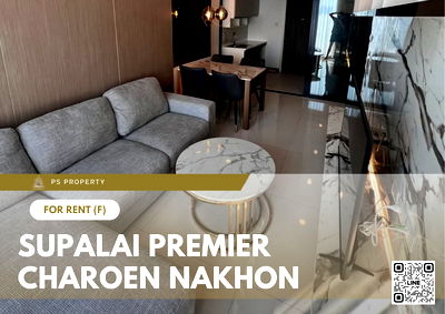 Condos for rent : For rent 🔥 Supalai Premier Charoen Nakhon 🔥 Fully furnished and equipped, near BTS Krung Thonburi