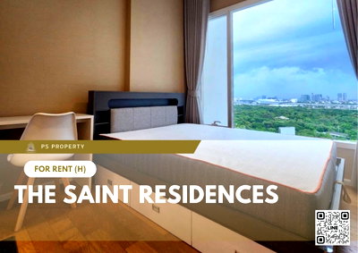 คอนโดให้เช่า : ให้เช่า ✨ The Saint Residences ✨ เฟอร์นิเจอร์ และ เครื่องใช้ไฟฟ้าครบ ใกล้ BTS ห้าแยกลาดพร้าว