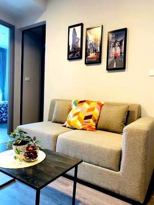 Condos for rent : 💫 Condo for rent Monte Rama 9, large room, fully furnished, near MRT, has washing machine MD-25084808