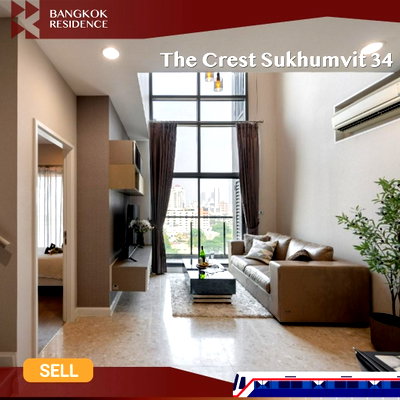 Condos for sale : 💫 Last Chance! Great Price  Beautiful Unit , The Crest Sukhumvit 34 near BTS Thong Lo