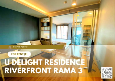 Condos for rent : For rent ✨ U Delight Residence Riverfront Rama 3 ✨ Fully furnished and equipped with appliances, river view, near BRT