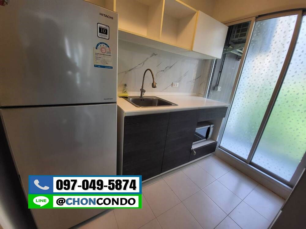 รูป DCondo ดีคอนโด ชั้น3 ตึกD  -----ห้องมุม-----ว่าง 30 ต.ค. 68------Tel 097-049-5874 (Line: @choncondo มี@ด้วย) - รูปที่ 4/16