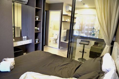 🟢ER25132🟢ให้เช่า / For Rent Life Asoke | 1 ห้องนอน 1 ห้องน้ำ | ชั้น 16 | 💰 18,000 บาท | ติด MRT เพชรบุรี & AirportLink มักกะสัน