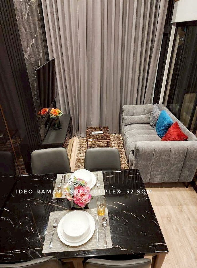รูป 🎉For RENT-Duplex room at Ideo Rama9-Asoke new room new furnished - รูปที่ 4/14