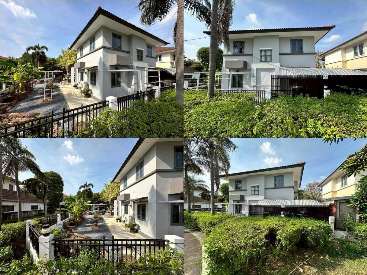 รูป (H8014)ขายบ้านเดี่ยวหลังริม ใกล้แฟชั่นไอส์แลนด์ ติดสวนและสระน้ำ - รูปที่ 1/8