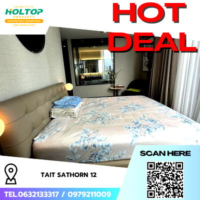 เช่าคอนโด BTS เซนต์หลุยส์ : #R7141 🎉 241068 ให้เช่าคอนโด   Tait Sathorn 12