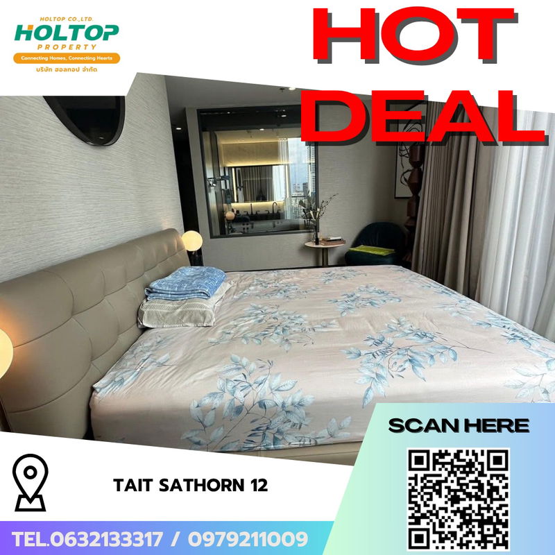 คอนโดให้เช่า : #R7141 🎉 241068 ให้เช่าคอนโด Tait Sathorn 12