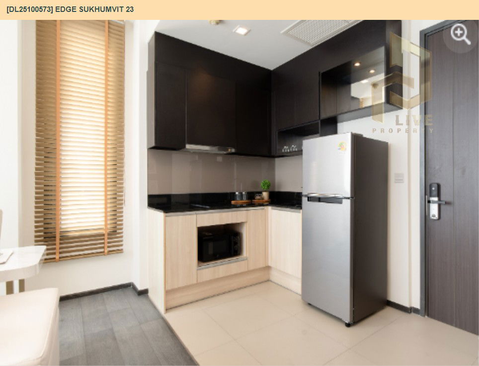 รูป DL25100573 ให้เช่าคอนโด เอดจ์ สุขุมวิท 23 (Edge Sukhumvit 23) ใกล้ BTS อโศก พร้อมเข้าอยู่ โทรด่วน 0653619502 LineID @534wlwof - รูปที่ 9/17
