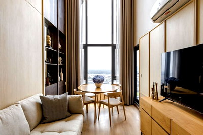 เช่าคอนโด สุขุมวิท ตอนกลาง : ให้ เช่า คอนโด Life Rama 4 - Asoke (ไลฟ์ พระราม 4 - อโศก) 52 ตรม. 2 นอน 1 น้ำ ชั้น 34 วิวแม่น้ำ เฟอร์นิเจอร์ครบ