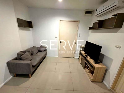 Condos for rent : 1 Bed Large Room Condo High Rise Good Location MRT Phra Ram 9 400 m. / Condo For Rent-Aspire Rama 9