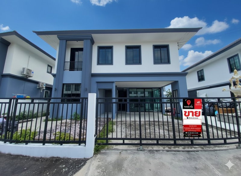 ขายบ้านเดี่ยว : ขายบ้านเดี่ยว 2 ชั้น สัมมากร รังสิตคลอง 7 ทำเลดี ใกล้ Future Park