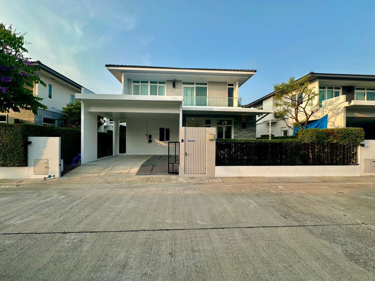 รูป ให้เช่า บ้านเดี่ยว หมู่บ้านมัณฑนา2 บางนา–กม.7 บ้านสวย เฟอร์นิเจอร์ครบ ใกล้เมกาบางนา พร้อมเข้าอยู่ - รูปที่ 1/20