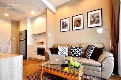 คอนโดให้เช่า : #A12414 ✅ 23/10/68  ให้เช่า The Saint Residences📲📢สอบถาม ld line @condoboy