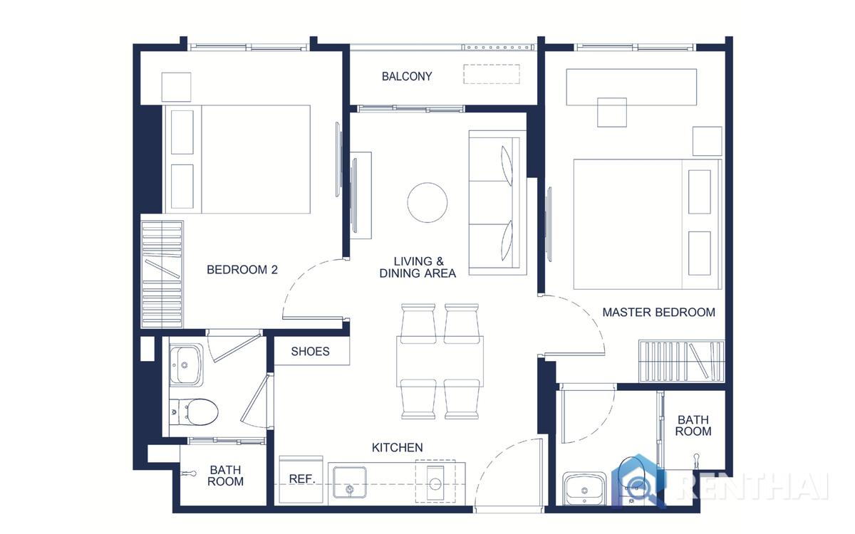 For sale condo 2 bedrooms at The Base Bukit - image 3