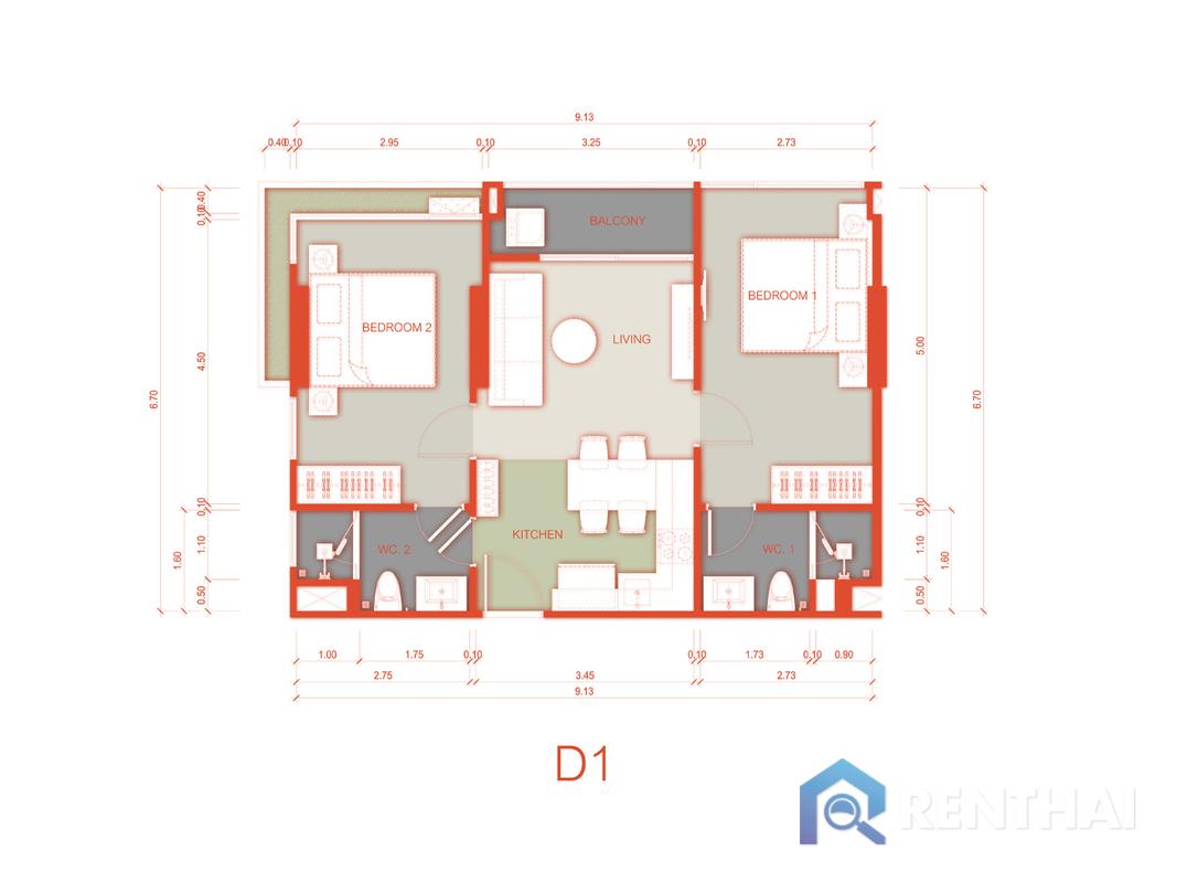 For sale condo 2 bedrooms at Arise Vibe - image 3