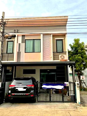 เช่าทาวน์โฮม โรงเรียนนานาชาติเด่นหล้า : ให้เช่า ทาวน์เฮ้าส์2ชั้น หมู่บ้านเดอะทรัสต์ ทาวน์ ราชพฤกษ์-รัตนาธิเบศร์ 2 แบบ 3 ห้องนอน 2 ห้องน้ำ พร้อมเข้าอยู่