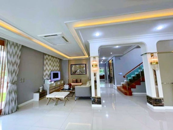 รูป เจโม นิคมอัญธานี 800ม.บางนา-สวนหลวง เครื่องใช้ไฟฟ้า 5นอน ให้เช่าคฤหาสน์หรู 2 ชั้น หรูหรา 135ตร.วา. 530 ตร.ม. จัดเต็มเฟอร์ฯ 6น้ำ - รูปที่ 4/8