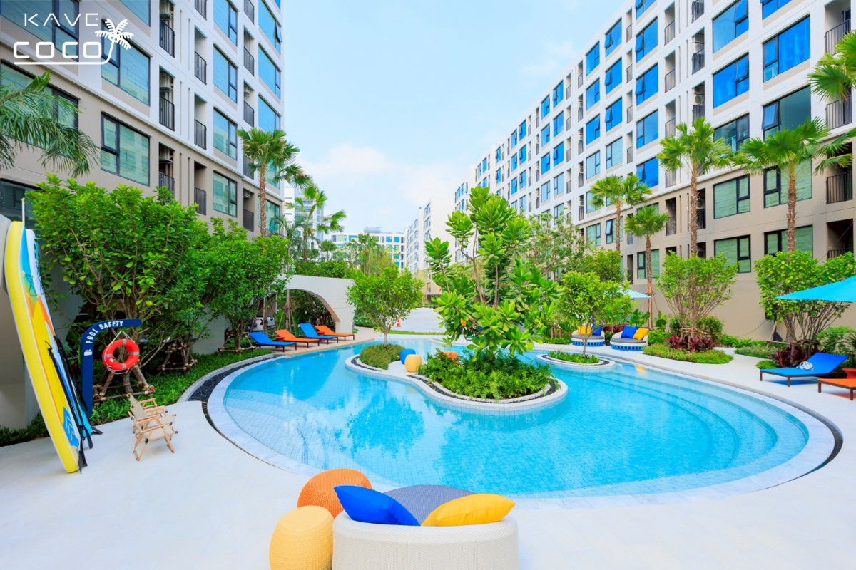 รูป ✨🏖 𝐊𝐚𝐯𝐞 𝐂𝐨𝐜𝐨 𝐁𝐚𝐧𝐠𝐬𝐞𝐚𝐧 คอนโดสไตล์ Beach Vibes ใกล้ทะเล เหมือนอยู่รีสอร์ตทุกวัน 📞065-5639565 / 093-1681685 🟢Line: @condowsr - รูปที่ 9/12